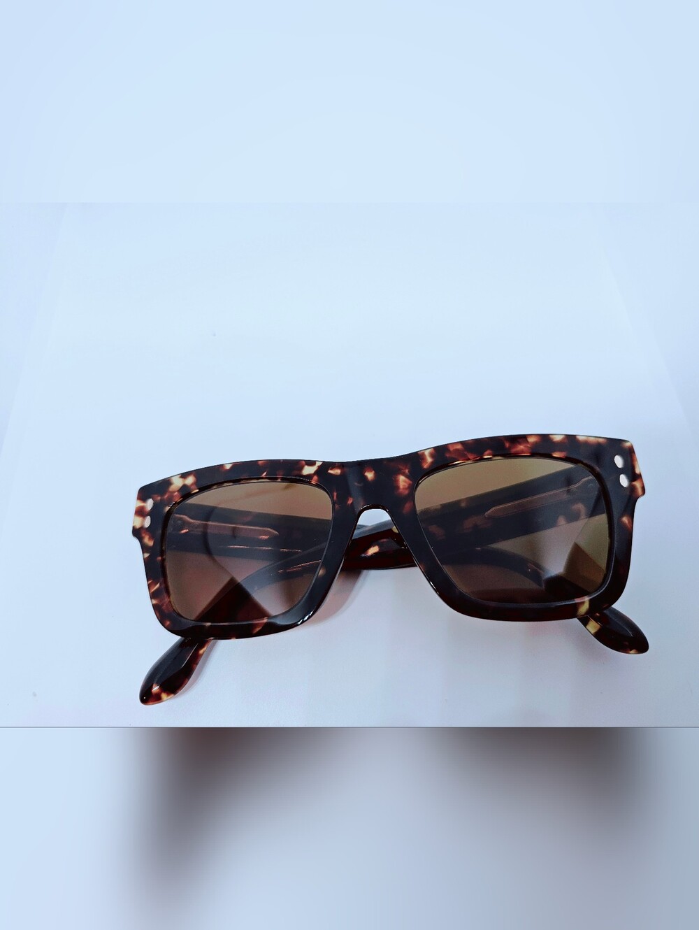 Isabel Marant Rectangular Havana Tortoiseshell Sunglasses IM 0072/S - Picture 2 of 10